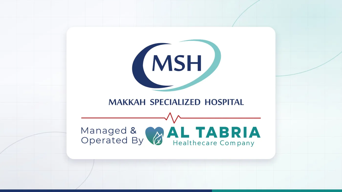 Makkah Specialized Hospital logo — managed and operated by Al Tabria Healthcare Company
