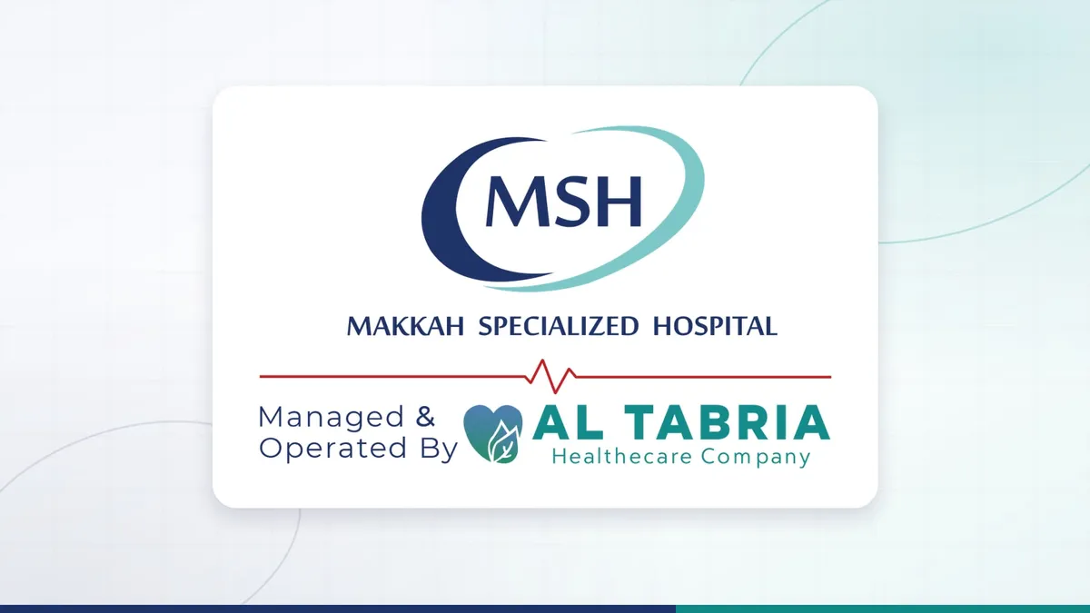 Makkah Specialized Hospital logo — managed and operated by Al Tabria Healthcare Company